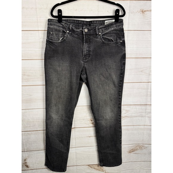 Buffalo David Bitton Other - Buffalo David Bitton Jackson Straight Stretch Jeans Black Faded 36x32 Mens